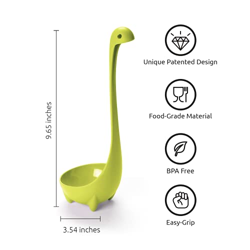 Nessie Ladle Pack of 3 - Green, Turquoise & Purple - Image 4