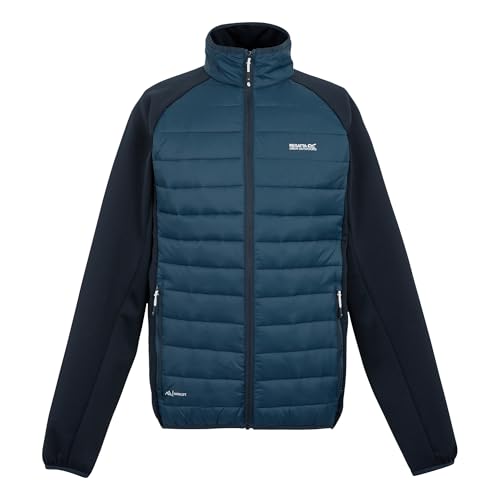 Regatta - Chaqueta Híbrida Clumber IV para Hombre (S) (Vaquero Luz de Luna, Marino)