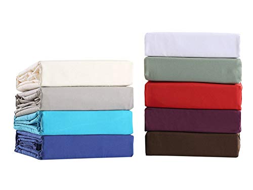 (Stripe Pattern) 1800-Tc Heavy Egyptian Cotton 4-Pcs Sheet Set Fits 16-20 Inch Deep Pockets (1 Fitted, 1 Flat, 2 Pillowcase) Hotel Luxury Soft Bed Sheets (Emperor Size, Silver Grey) #TOP6