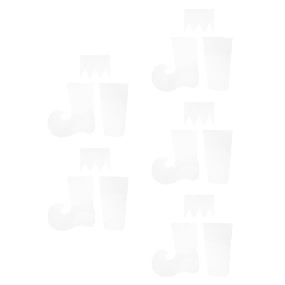 WRITWAA 15 Pezzi Template per Calza Natalizia in Acrilico per Patchwork e