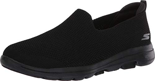 Skechers womens Go Walk 5 - 124147 Sneaker, Black, 9.5 US