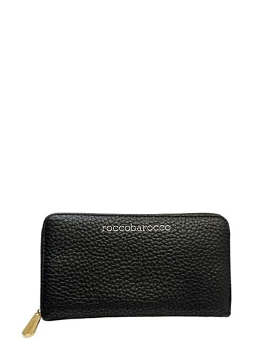 Portefeuille noir Roccobarocco RBRP9001 en taille unique pour homme