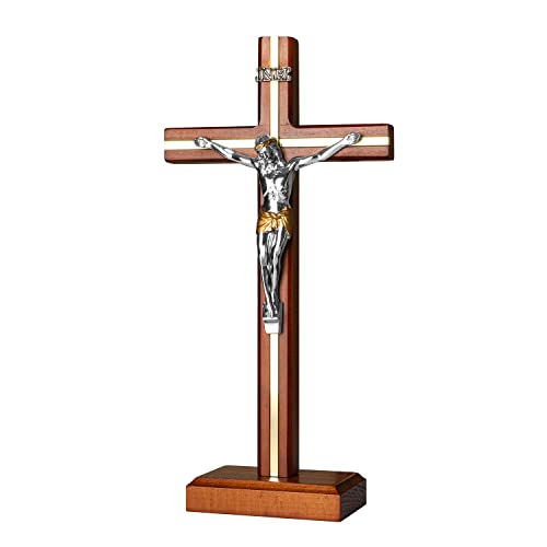 Cruz de madera de Jesucristo para regalo de bodas y bendición del hogar