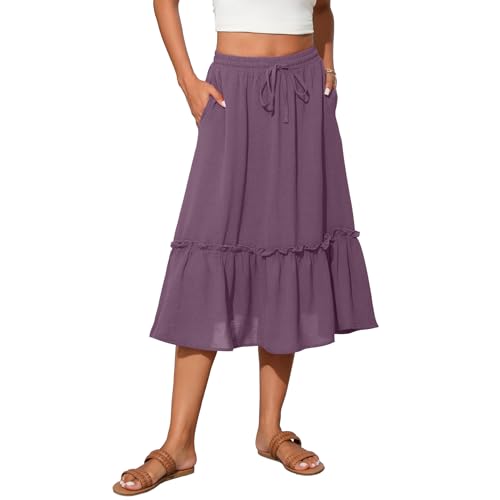Witsmile Summer Skirts for Women 2025 High Waisted Skirts for