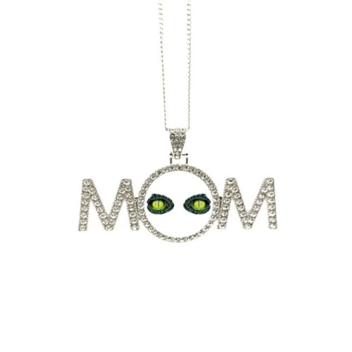 Collier œil d'animal dessin animé cadeau pour maman fête