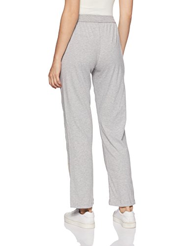 Image of Jockey 1305 Women's Super Combed Cotton Rich Relaxed Fit Mid Rise Trackpants with Contrast Side Piping and Pockets