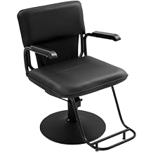Barber Chair Barber Salon Hair Chair, Hydraulic Barber Styling Chair, 360 Swivel Hair Braiding Hairdresser Chairs, Height Adjustable Spa Beauty Equipment Black