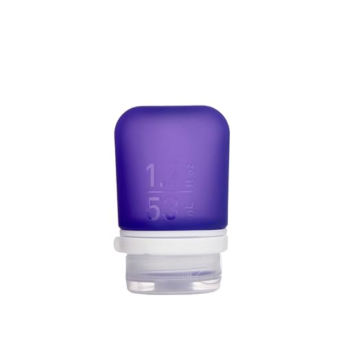 Image of humangear GoToob+ (Small) | Refillable Silicone Travel Bottle | Locking Lid | Food-Safe Material | Purple, Small (1.7 fl.oz; 53ml)