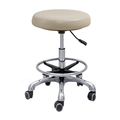 LQVAIPT Taburete Tipo Silla con Ruedas, Silla giratoria con Ruedas, Altura Ajustable de 15,7 a 23,6 Pulgadas, Silla mecánica for Uso doméstico y de Oficina(A3)