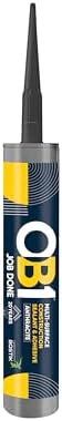 OB1 Anthracite Multi-Surface Construction Sealant & Adhesive, 290ml 2in1 formula