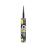 OB1 Anthracite Multi-Surface Construction Sealant & Adhesive - Hybrid Technology - Excellent Chemical Resistance - Water & Weather Resistant - 290ml