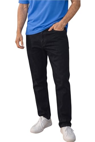 Image of Louis Philippe Men's Slim Fit Stretch Fabric for Comfort Premium Wash Aesthetic Authentic Twill and Durable Jeans