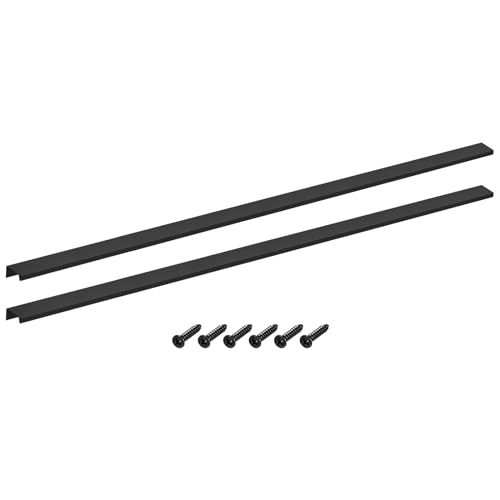 QUARKZMAN 2 Stück Schrankgriffe, 800mm Möbelgriffe Griffe und - Schwarz