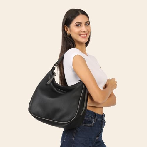Image of The Gusto Stella Women Hobo Bag|Vegan Leather Shoulder Sling Bags|Ladies Stylish Shoulder Hand Bag with Zipper Closure|Office College Travel Casual Everyday Use
