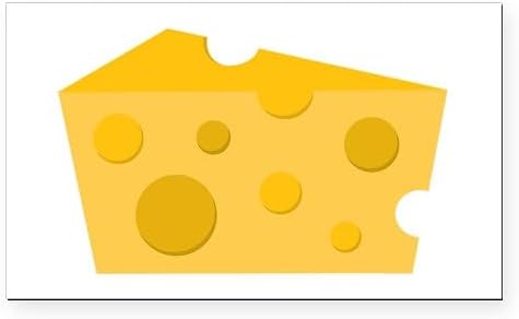 CafePress Block of Cheese Rectangle Car Bumper Magnet