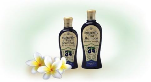 Wanthai Butterfly Pea Shampoo Mixed Wheat Germ Oil and Protein for Normal-Oily Hair 300 ml