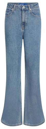 Karl Lagerfeld Jeans femme high rise flare denim pantalon jean bleu