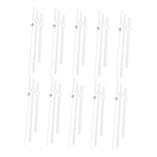 SEWACC 10 セット壁時計クォーツムーブメントキット 非音質省エネ機構 耐久性メタル針 精密表示 多用途掛け時計修理用交換パーツ