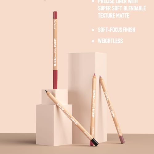 8 PCS Lip Liner Pencil Set - Matte Nude Lip Contour Lipliner, Waterproof Long Lasting Lipstick Lip Liner Set, Smudge-Proof Lip Pen (#8PCS-04)