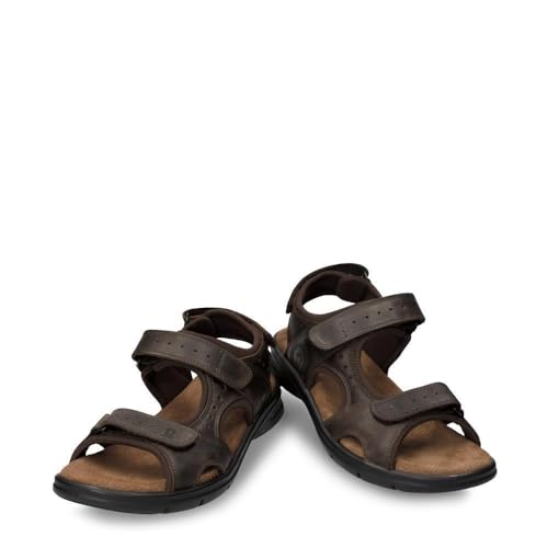 Panama Jack Men's Salton Basics Brown Walking Outdoor Leather Sandals2