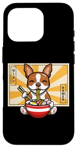Funny Cute Kawaii Kids Japanese Ramen Red Bostie Dog Lover �X�}�z�P�[�X iPhone 16 Pro �p