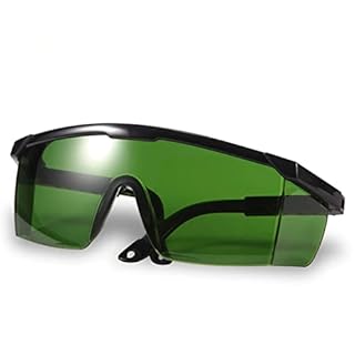 Laser Safety Glasses, IPL 200-2000nm Laser Glasses Eye Protection for Hair Removal Treatment and Engraving (Green)