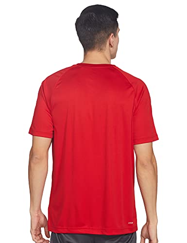 Image of adidas Men Polyester Striped Fitted T-Shirt