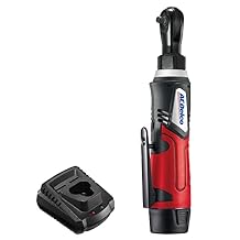 ACDelco ARW1207P G12 Series 12V Cordless Li-ion 1/4 30 ft-lbs. Torque Ratchet Wrench Tool Kit, Red