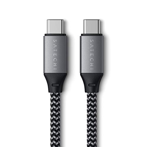 Satechi USB-C to USB-C Cable – 10 inches / 25 cm – Compatible with 2020/2019 MacBook Pro, 2020/2018 MacBook Air, 2020/2018 iPad Pro