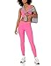 Amazon Essentials Women's Active Sculpt Mid Rise Full Length Leggings, Bright Pink, XX-Large