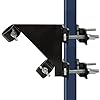 Kingson Flag Pole Mount Bracket Fit for Balcony Railing, 45 Degree Flag Pole Holder Clamp No Drilling Quick Installation, Anti-Strong Wind