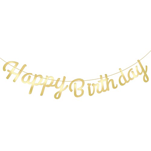 WOOOOZY Happy Birthday Girlande - Bunte Metallic Buchstaben 1,8m Für Geburtstagsdeko