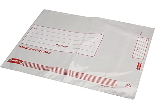 GoSecure Envelope Extra Strong Polythene 460 x 430 mm Opaque (Pack of 100)