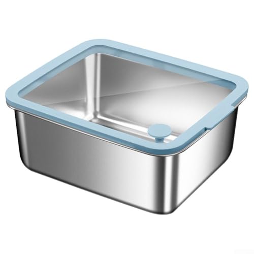 Serenophile - Boîte de conservation alimentaire en acier inoxydable 316L avec couvercle scellé pour cuisine, réfrigérateur, congélateur et conservation de la chaleur (1300 ml)