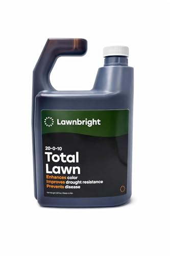 Total Lawn by Lawnbright - Kids & Pet Safe - Phosphorus Free Liquid Fertilizer for Any Grass Type - Lawn Fertilizer with Sea Kelp - Sprayer Included (32 fl. oz)