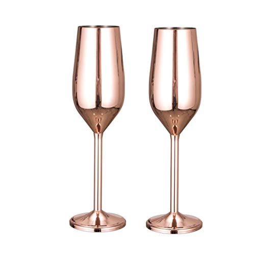 CheerABC ステンレス製シャンパングラス2個セット