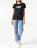 Levi's Women's The Perfect Tee- Large Batwing Logo T-Shirt, Black Agate, XXS #1