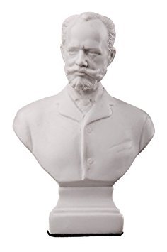 Busto de mármol de Pyotr Tchaikovsky 12 cm