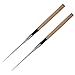 SWOOMEY 2pcs Sashimi Chopsticks Travel Chopsticks Cherry Chapstick Wooden Chopsticks Noodle Chopsticks Stainless Sushi Serving Chopsticks Japanese Type Cooking Shop Chopsticks Silver Wood