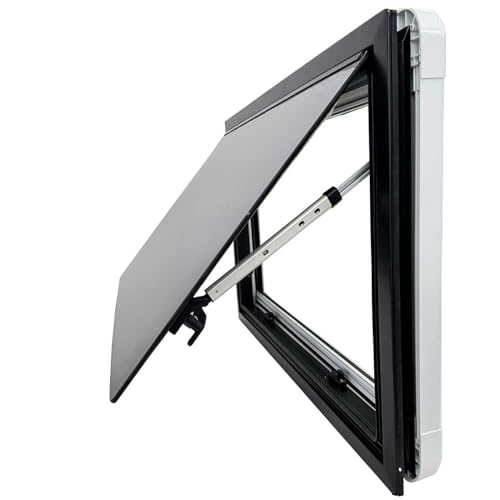 Fenêtre Basculante Acrylique 700x400 Mm Pour Camping-Car - Double Vitrage Avec Store Et Moustiquaire Intégrés