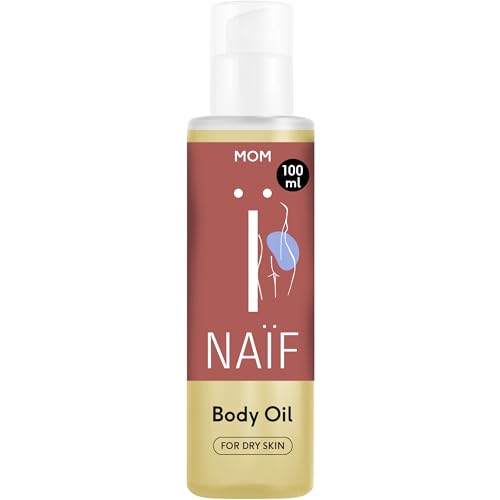 Naïf Aceite Corporal Relajante para Embarazo – Hidratante, con aceite de jojoba, reafirmante, cuida la piel durante y después del embarazo – 100ml