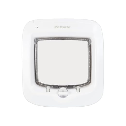 PetSafe Mikrochip kattlucka, batteridriven husdjurslucka, 4-vägs låsning och enkel installation, version 2017