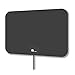 [2019 Latest] HD Digital Amplified TV Antenna - Support 4K 1080P & All Older TV's Indoor Powerful HDTV Amplifier Signal Booster - Coax Cable Included (Black)