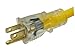 Southwire Heavy Duty Extension Cord, 25Ft, 12 Gauge, 3 Conductor, High Visibility Outdoor Cord, Lighted End, SJTW, Yellow, 25878802