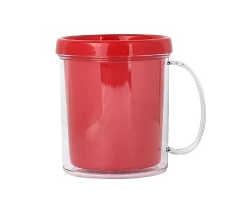 3 Kit para Colorir Caneca de Rosca e Giz de Cera 6 cores Organza Mimos Prendas e Lembrancinhas (Verm