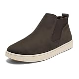 OLUKAI Pehuea Mid Women's Slip On Boot, Casual Everyday Shoes with Easy On & Off Design, Waterproof Leather, Comfort Fit & Wet Grip Rubber Soles, Dk Java/Dk Java, 8.5