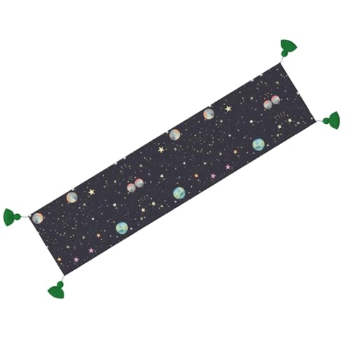 Chemin de table imprimé galaxie lavable et résistant pour repas de fête - 3