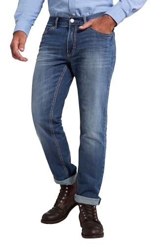 JP 1880 Jeans, Super Stretch, Kontrast Stitching, 5-pocket, Straight Fit, Pantalones para Hombre, Denim Wash, 60