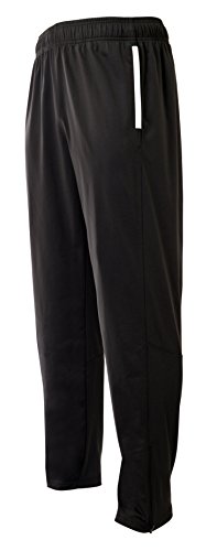 A4 Mens League Pant, XL, Black/White