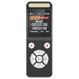 256GB 9216Kbps Digital Voice Recorder – 8684Hrs Recording Storage Voice Activated Recorder with Playback Noise Reduction – Audio Recorder Device for Lectures Meetings Interviews